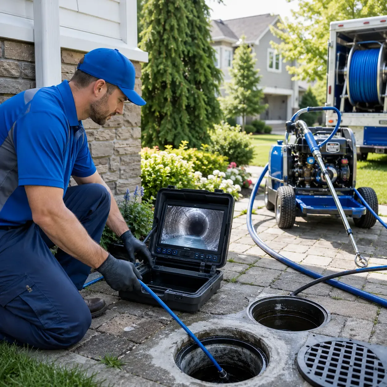 Outdoor drain cleaning professionals serving Birchleaf, VA